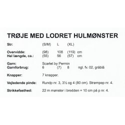 Trje med lodret hulmnster