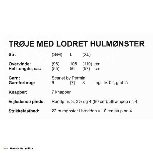 Trje med lodret hulmnster
