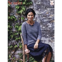 Rillestrikket bluse med hulborter