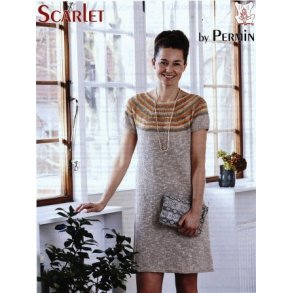 Kjole med striber og kile