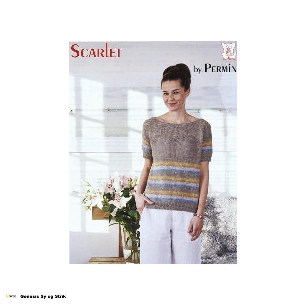 Raglan bluse med striber