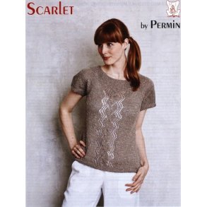 T - shirt med bred hulmnsterbort