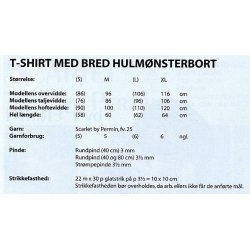 T - shirt med bred hulmnsterbort