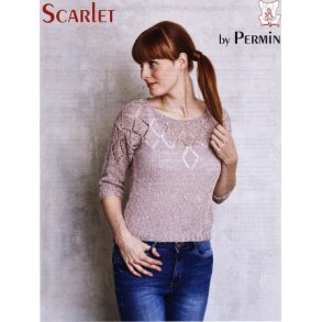 Bluse med dominohulmnster