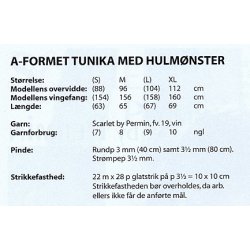 A - formet Tunika med hulmnster