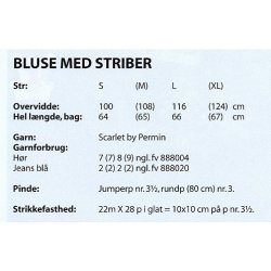 Scarlet Bluse m/striber