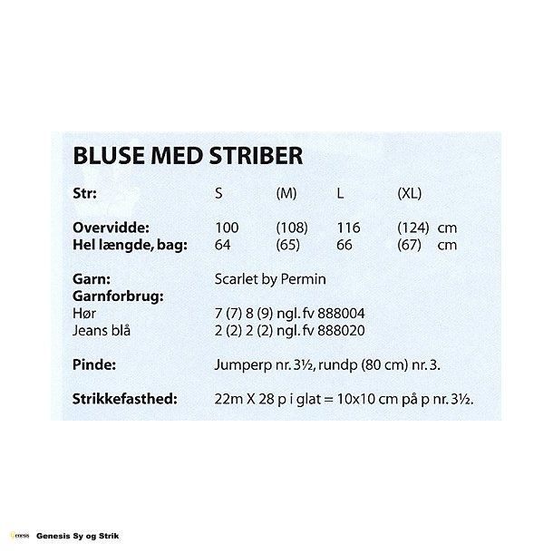 Scarlet Bluse m/striber