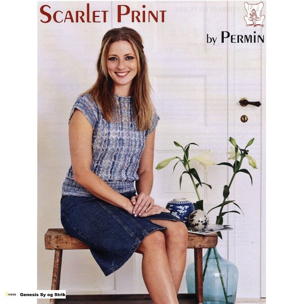 Bluse strikket p tvrs