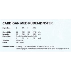 Cardigan med Rudemnster