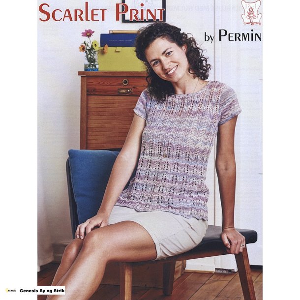 Sommerbluse med Hulmnster