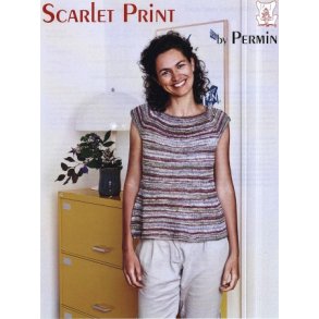 Stribet lille bluse med skd