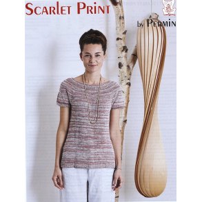 T - Shirt i Scarlet Print
