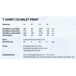 T - Shirt i Scarlet Print