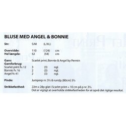 Bluse med Angel &amp; Bonnie