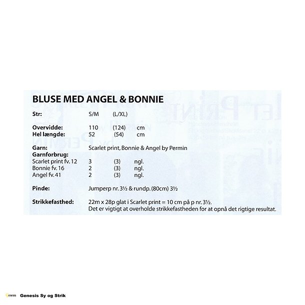 Bluse med Angel &amp; Bonnie