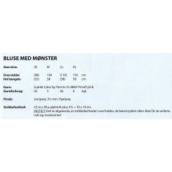 Scarlet C Bluse m/mnsterinds