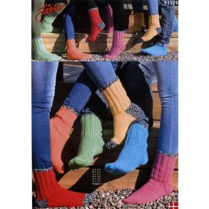 Klassiske ragsokker i glade farver