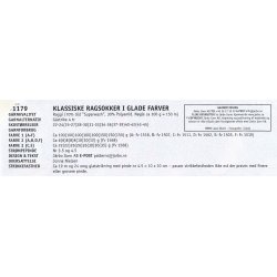 Klassiske ragsokker i glade farver