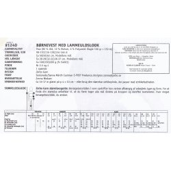 Brnevest med lammeuldslook