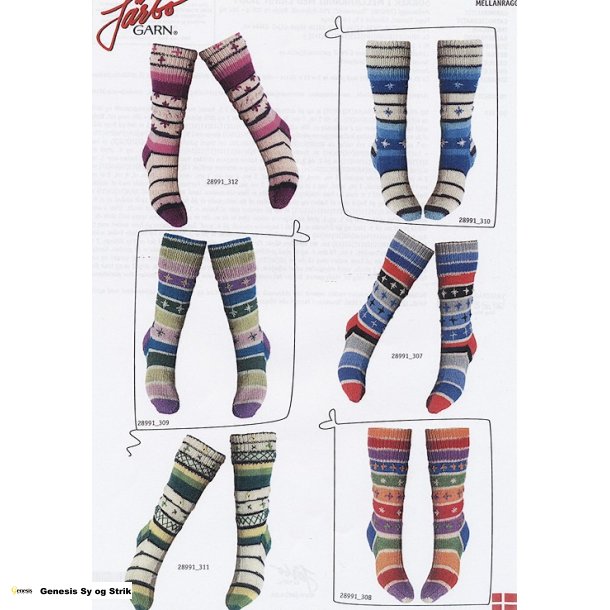 Sokker i Mellanraggi med langt skaft