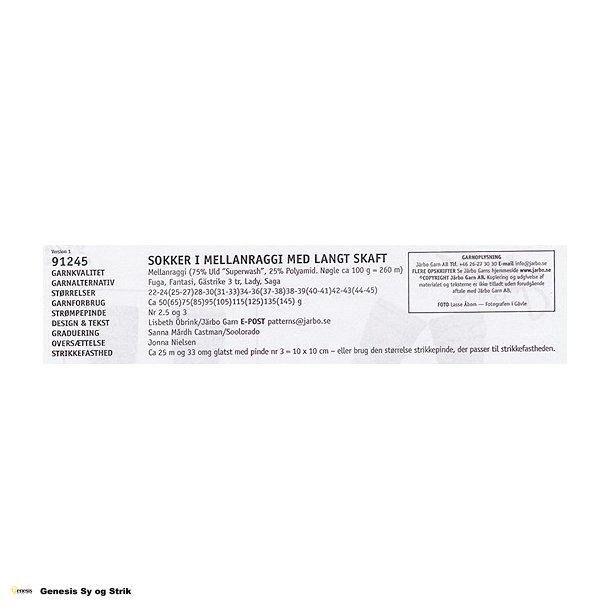 Sokker i Mellanraggi med langt skaft