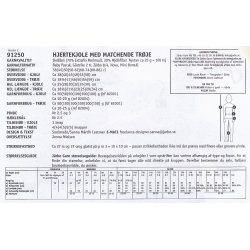 Hjertekjole med matchende trje
