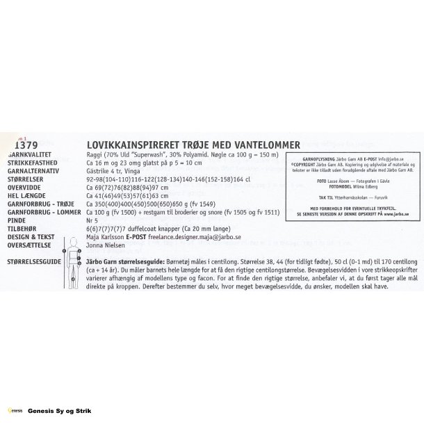 Lovikka inspireret trje med vantelommer