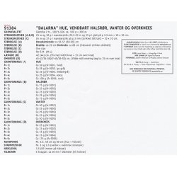 Dalarna hue, vendbart halsrr, vanter og overknees