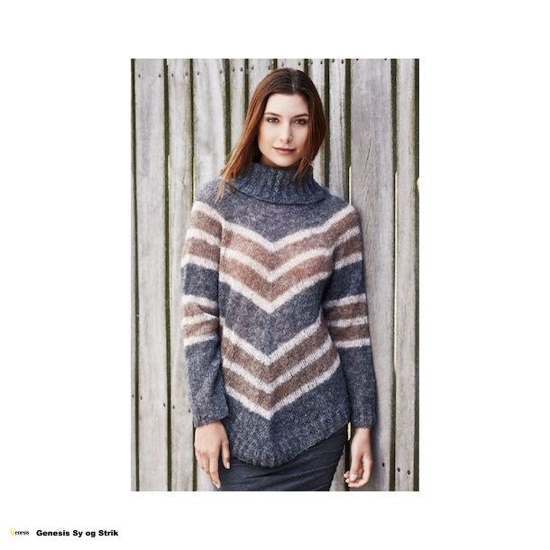 Alma Bred Sweater spids m/rib