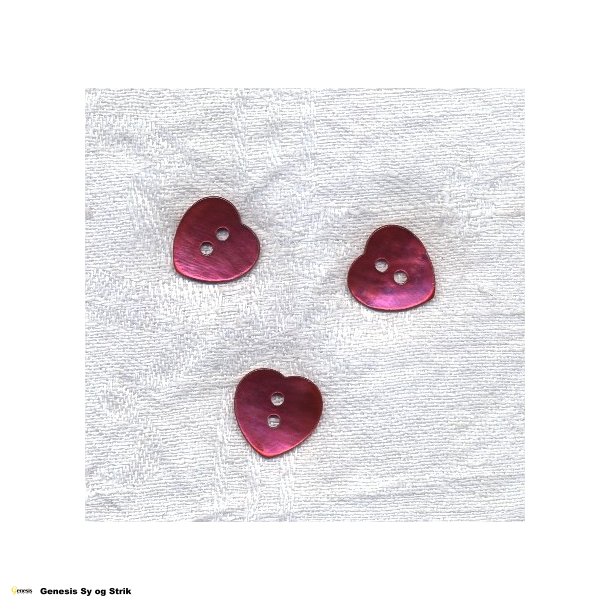 Knap udformet som et hjerte