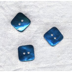 Firkantet perlemor knap