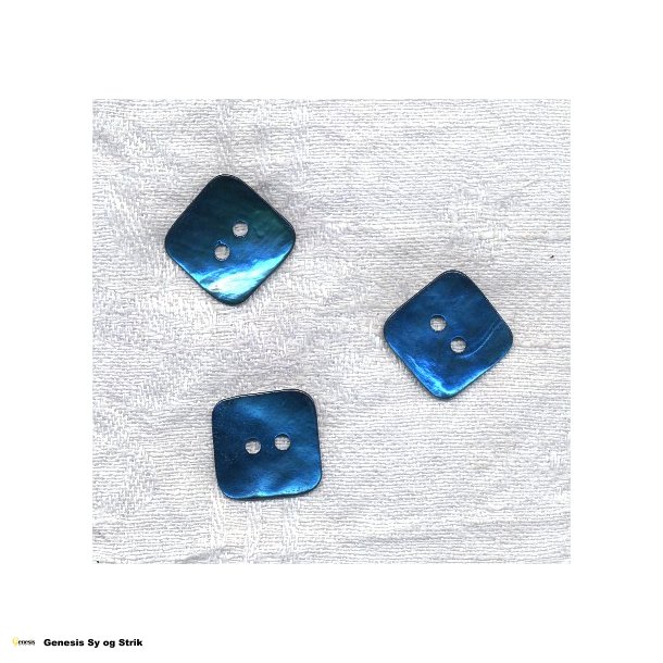 Firkantet perlemor knap