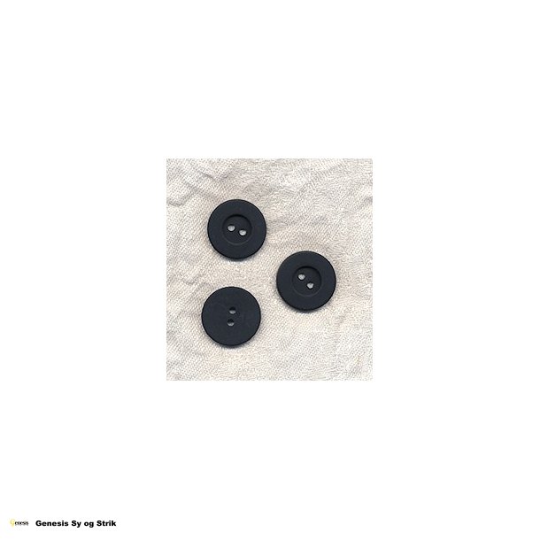 Knap - Sort 23 mm