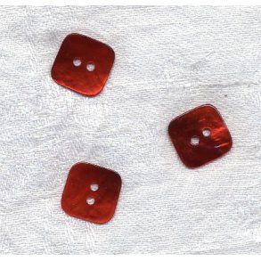 Firkantet perlemor knap