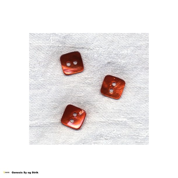 Firkantet Perlemor knap