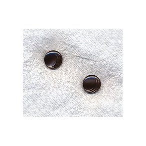 Rund sort plast knap