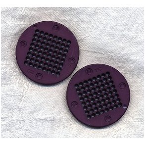 Rund plast knap med mnster