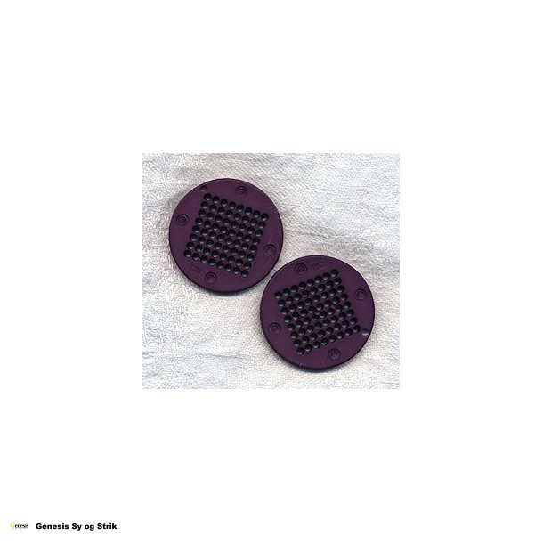 Rund plast knap med mnster