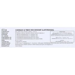 Cardigan &amp; Trje med omvendt glatstrikning