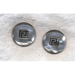 Knap med mnster - Gr