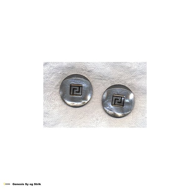 Knap med mnster - Gr