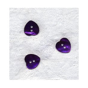 Perlemor hjerte - Lilla