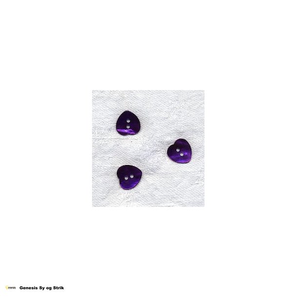 Perlemor hjerte - Lilla