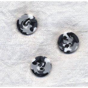 Sort hvid camuflage  knap