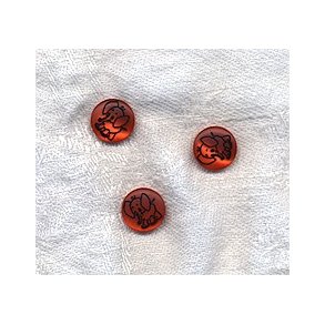 Knap med elefant motiv rd