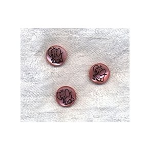 Knap med elefant motiv