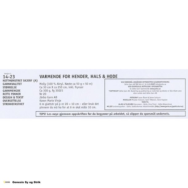 Varmende for hnder, hals &amp; hoved