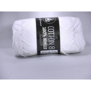 Cotton 8/4 - Hvid