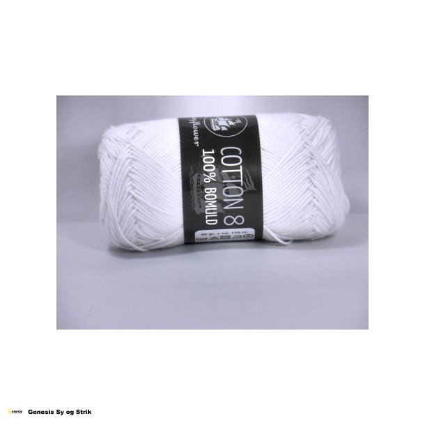 Cotton 8/4 - Hvid
