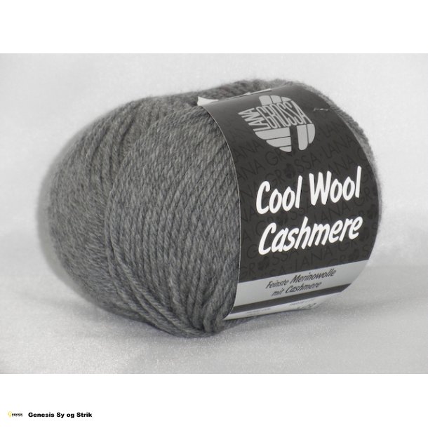 Cool Wool Cashmere - Mrkegr meleret